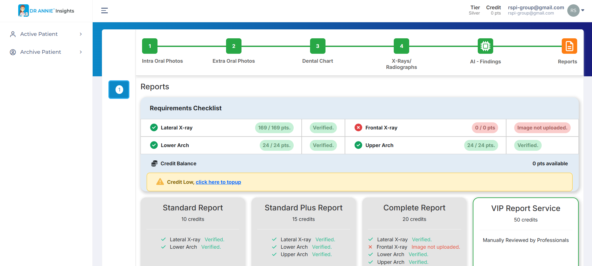 DR. ANNIE Insights — X-Ray annotation view
